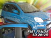 Deflektory FIAT PANDA III 5d  02/2012r. a výš (+zadní)