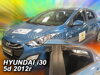 Deflektory HYUNDAI i30 5D 2012R  a výš (+zadní) HTB