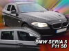 Deflektory BMW Seria5 F11 2010R-> (+zadní) COMBI