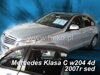 Deflektory MERCEDES klasy C  W204  4d  03.2007-2014R (+zadní) SEDAN