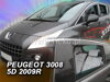 Deflektory PEUGEOT 3008 5D 2009r. a výš (+zadní)