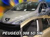 Deflektory PEUGEOT 308 I SW 5D 2008-2013R (+zadní)