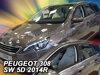 Deflektory PEUGEOT 308 II SW 5D 2014R-> (+zadní)