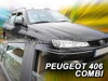 Deflektory PEUGEOT 406 5D 10/1995-2004r. (+zadní) COMBI