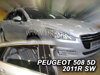 Deflektory PEUGEOT 508   5d 2011R-> (+zadní) SW