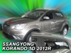 Deflektory SSANGYONG KORONDO 5D 2012R  a výš (+zadní)