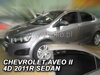 Deflektory CHEVROLET AVEO 4d 2011r. a výš (+zadní) SEDAN