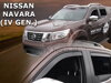 Deflektory NISSAN NAVARA (IV Gen) 2014r-> (+zadní)