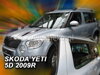 Deflektory ŠKODA YETI 5D 2009R. a výš (+zadní)