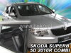 Deflektory ŠKODA SUPERB  II 5D 2009 r. a výš (+zadní) COMBI