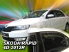 Deflektory ŠKODA RAPID  5D 2012R. a výš (+zadní)