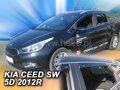 Deflektory KIA CEED        II    5D 10/2012R-> (+zadní) SW