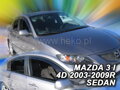 Deflektory MAZDA 3 I 4D 2003-2009R. (+zadní) SEDAN