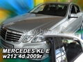 Deflektory MERCEDES klasa E, W 212, 4d 2009r.  a výš (+zadní) SEDAN