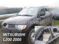 Deflektory MITSUBISHI L-200 4d (double cab) 06.2006r   a výš (+zadní)