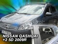 Deflektory NISSAN QASHQAI (+2) 5D 11/2008R. a výš (+zadní)