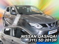 Deflektory NISSAN QASHQAI II J11 5D 2013R->(+zadní)