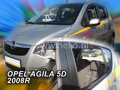 Deflektory OPEL AGILA  5d  2008r. a výš (+zadní)