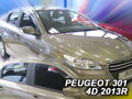 Deflektory PEUGEOT 301 4D 2013R.  a výš (+zadní)