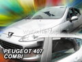 Deflektory PEUGEOT 407  SW  5d  2004R.-> (+zadní) COMBI