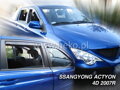 Deflektory SSANGYONG ACTYON SPORTS 4D 2007R   a výš (+zadní)