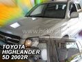 Deflektory TOYOTA HIGHLANDER 5D 2001-2007R. (+zadní) (verze USA)