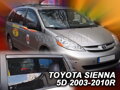 Deflektory TOYOTA SIENNA 5D 2003-2010R. (+zadní)