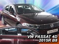 Deflektory VW PASSAT B8 4D 2014R-> (+zadní) SEDAN