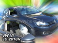 Deflektory VW GOLF VI  3d  2009r. a výš