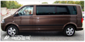 Ochranné lišty dveří VW T5 dlouhá 03-11R, MODEL F-38