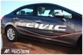 Ochranné lišty dveří Honda Civic 5D sed 12R a výš, MODEL F-16/20