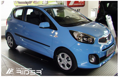 Ochranné lišty dveří Kia Picanto 3D 11R a výš, MODEL F-28
