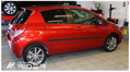 Ochranné lišty dveří Toyota Yaris 5D 11-13R, MODEL F-20