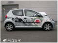 Ochranné lišty dveří Toyota Aygo I 5D 05-13R, MODEL F-2