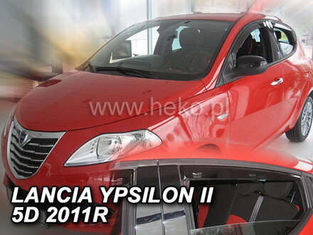 Deflektory LANCIA YPSILON II 5d 2011r. a výš (+zadní)