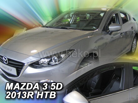 Deflektory MAZDA 3 III 5D 2013R-> HTB