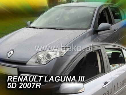 Deflektory RENAULT LAGUNA III 5D 2007R.  a výš