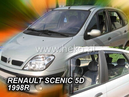 Deflektory RENAULT SCENIC  5d  1996-2002R (+zadní)