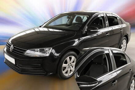 Deflektory VW JETTA  4d  2011r. a výš (+zadní) SEDAN
