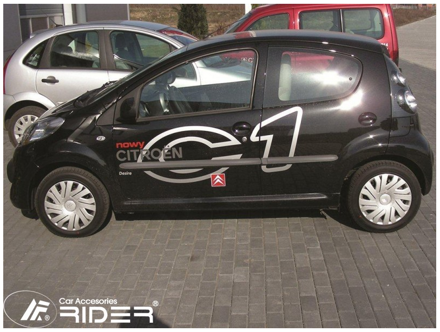 Ochranné lišty dveří Citroen C1 5D 05-11R htb, MODEL F-2