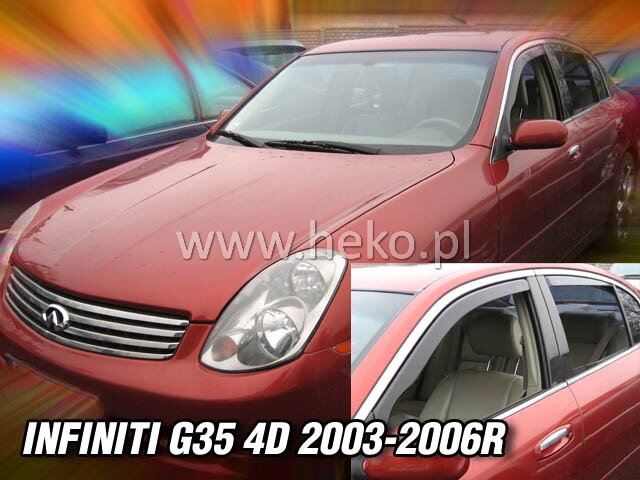 Deflektory INFINITI G-35 4D 2003-2006R (+zadní) Deflektory INFINITI G-35 4D 2003-2006R (+zadní)