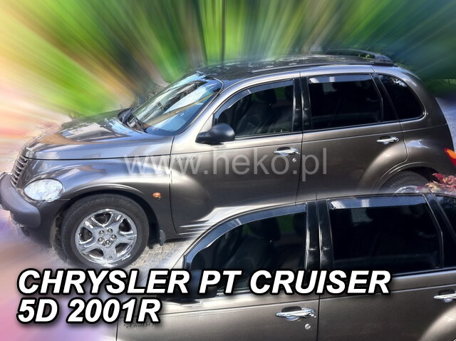 Deflektory CHRYSLER PT CRUISER 5D 2001R. a výš (+zadní) Deflektory CHRYSLER PT CRUISER 5D 2001R. a výš (+zadní)
