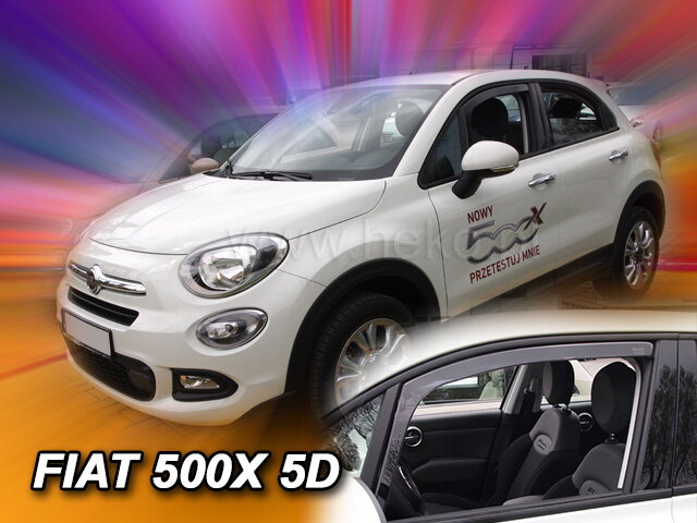 Deflektory FIAT 500X 5D 2015R-> Deflektory FIAT 500X 5D 2015R->