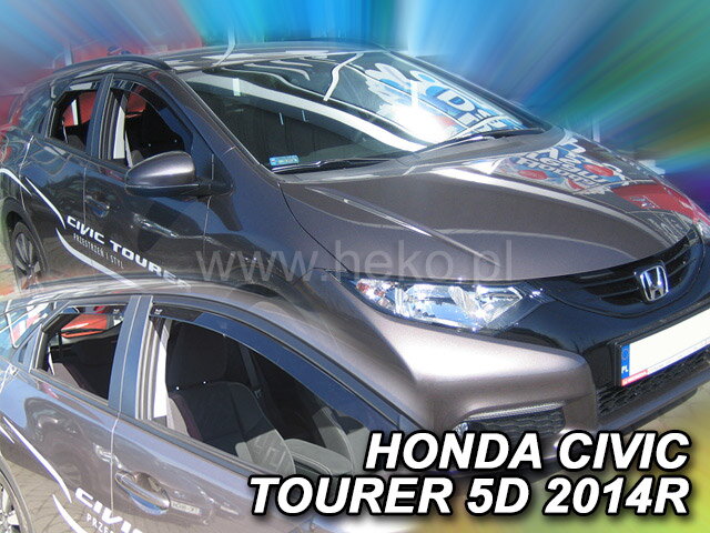 Deflektory HONDA CIVIC TOURER 5D 2014R-> (+zadní) Deflektory HONDA CIVIC TOURER 5D 2014R-> (+zadní)