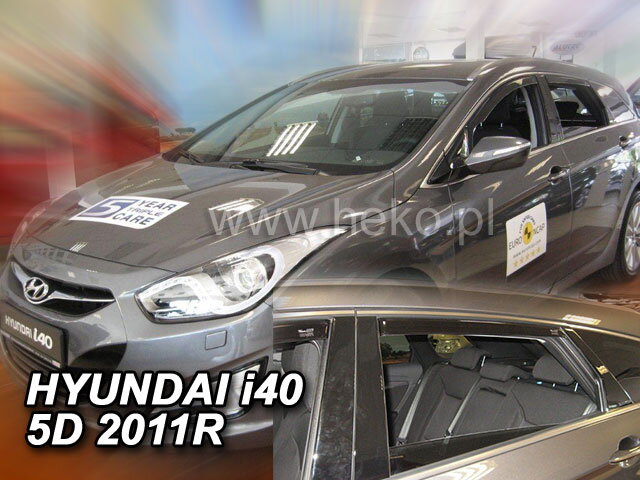 Deflektory HYUNDAI i40 5D 2011R a výš COMBI (+zadní) Deflektory HYUNDAI i40 5D 2011R a výš COMBI (+zadní)