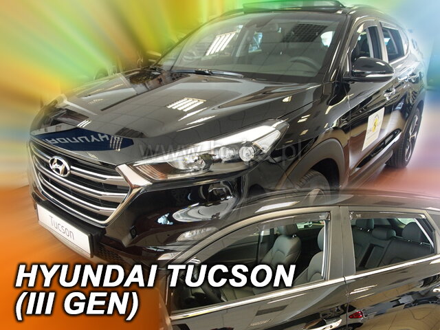 Deflektory HYUNDAI TUCSON III 5D 2015R-> (+zadní) Deflektory HYUNDAI TUCSON III 5D 2015R-> (+zadní)