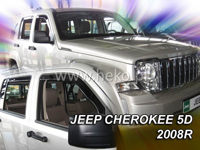 Deflektory JEEP CHEROKEE /LIBERTY(KK) 5D 2007-2012R (+zadní) Deflektory JEEP CHEROKEE /LIBERTY(KK) 5D 2007-2012R (+zadní)