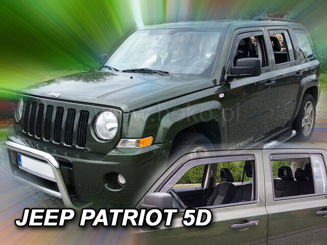 Deflektory JEEP PATRIOT 5D 2006R.-> (+zadní) Deflektory JEEP PATRIOT 5D 2006R.-> (+zadní)