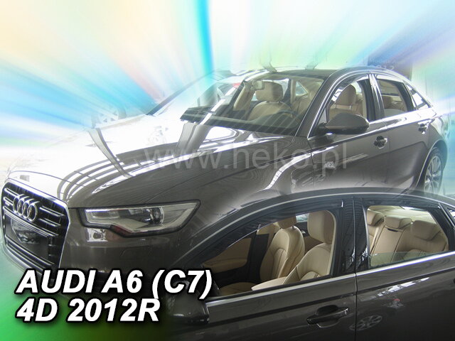 Deflektory AUDI A6 (C7) 2011R.-> (+zadní) SEDAN Deflektory AUDI A6 (C7) 2011R.-> (+zadní) SEDAN