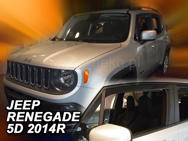 Deflektory JEEP RENEGADE 5D 2014R-> Deflektory JEEP RENEGADE 5D 2014R->